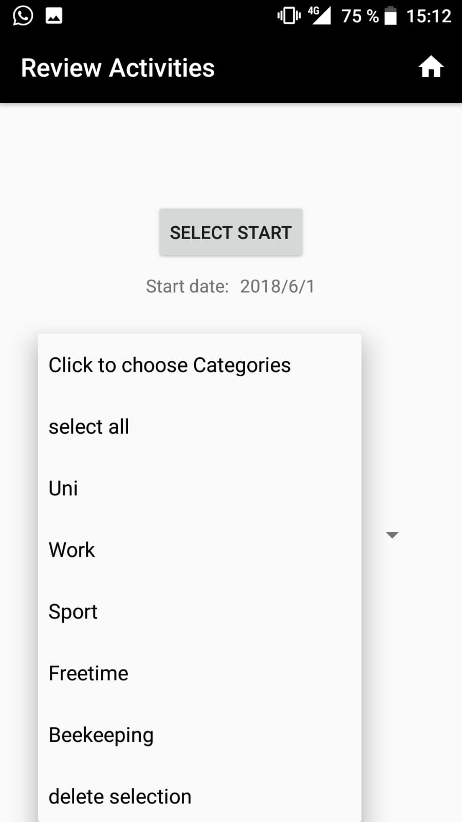 Choose categories