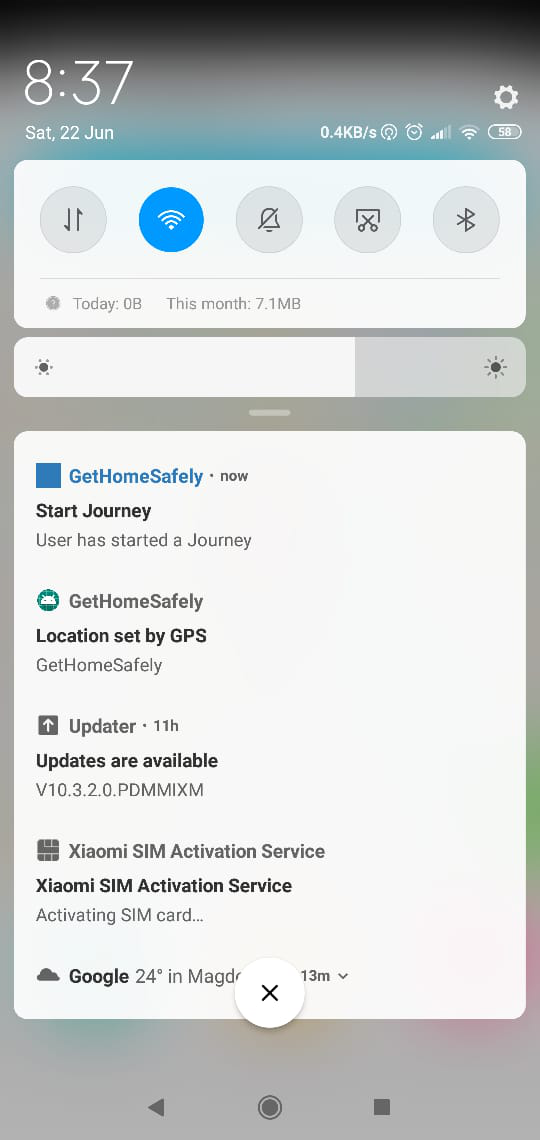 Notification Class Testing Scenario