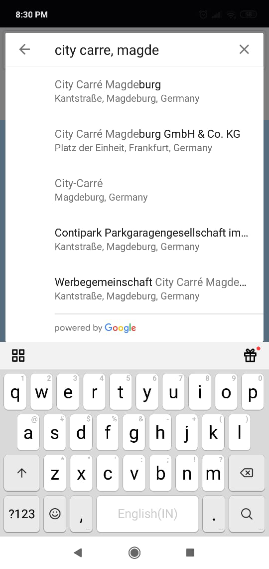 Auto Complete suggestions Class Testing Scenario 1